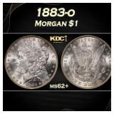 1883-o Morgan Dollar $1 Grades ms62+