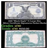1899 $1 large size Silver Certificate "Black Eagle