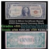 1935A $1 Silver Certificate Hawaii WWII Emergency