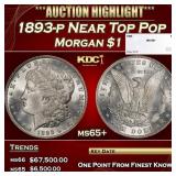 1893-p Morgan Dollar Near Top Pop $1 ms65+ SEGS