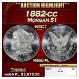 1882-cc Morgan Dollar $1 ms66 pl SEGS