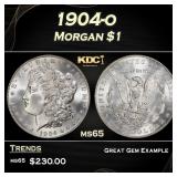 1904-o Morgan Dollar $1 Grades ms65