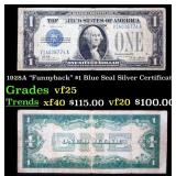 1928A $1 Blue Seal Silver Certificate "Funnyback"