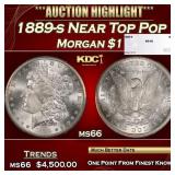 1889-s Morgan Dollar Near Top Pop $1 ms66 SEGS