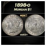 1898-o Morgan Dollar $1 Grades ms63+