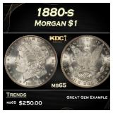 1880-s Morgan Dollar $1 Grades ms65