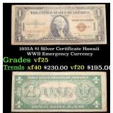 1935A $1 Silver Certificate Hawaii WWII Emergency