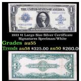 1923 $1 large size Silver Certificate Grades Choic