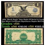 1899 $1 large size Silver Certificate "Black Eagle