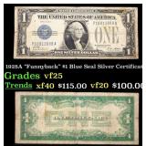 1928A $1 Blue Seal Silver Certificate "Funnyback"