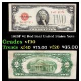 1928F $2 Red Seal United States Note Grades vf++