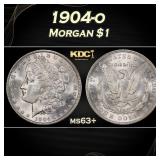 1904-o Morgan Dollar $1 Grades ms63+