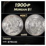 1900-p Morgan Dollar $1 Grades ms66