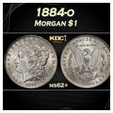 1884-o Morgan Dollar $1 Grades ms62+