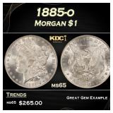 1885-o Morgan Dollar $1 Grades ms65