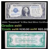 1928A $1 Blue Seal Silver Certificate "Funnyback"