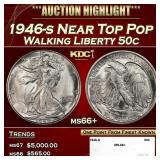 1946-s Walking Liberty Half Dollar Near Top Pop 50