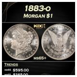 1883-o Morgan Dollar $1 Grades ms65+