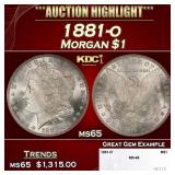 1881-o Morgan Dollar $1 ms65 SEGS