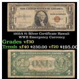 1935A $1 Silver Certificate Hawaii WWII Emergency