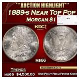 1889-s Morgan Dollar Near Top Pop $1 ms66 SEGS