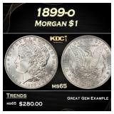 1899-o Morgan Dollar $1 Grades ms65