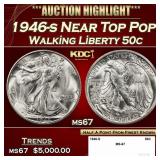 1946-s Walking Liberty Half Dollar Near Top Pop 50