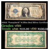 1928A $1 Blue Seal Silver Certificate "Funnyback"