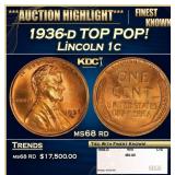 1936-d Lincoln Cent TOP POP! 1c ms68 rd SEGS