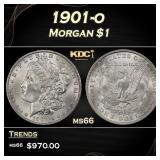 1901-o Morgan Dollar $1 Grades ms66