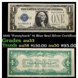 1928 $1 Blue Seal Silver Certificate "Funnyback" G