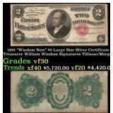 1891 $2 Large Size Silver Certificate 'Windom Note