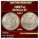 1897-o Morgan Dollar $1 ms62 USCG