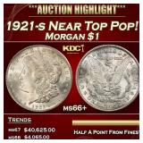 1921-s Morgan Dollar Near Top Pop! $1 ms66+ SEGS