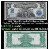 1899 $2 Large Size Silver Certificate 'Mini-Portho
