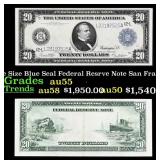 1914 $20 Large Size Blue Seal Federal Resrve Note