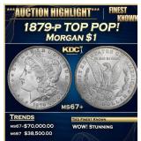1879-p Morgan Dollar TOP POP! $1 ms67+ SEGS