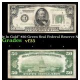 1928 $50 Green Seal Federal Reserve Note 'Redeemab