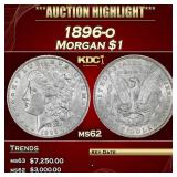 1896-o Morgan Dollar $1 ms62 USCG