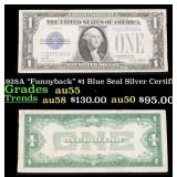1928A $1 Blue Seal Silver Certificate 'Funnyback'