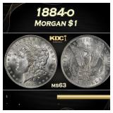 1884-o Morgan Dollar $1 Grades ms63