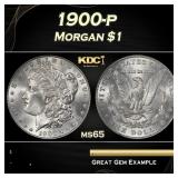 1900-p Morgan Dollar $1 Grades ms65