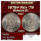 1878-p Rev '79 Morgan Dollar $1 ms64+ SEGS