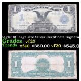1899 $1 large size Silver Certificate 'Black Eagle