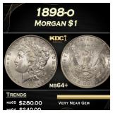 1898-o Morgan Dollar $1 Grades ms64+