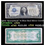 1928A $1 Blue Seal Silver Certificate 'Funnyback'