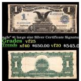 1899 $1 large size Silver Certificate 'Black Eagle