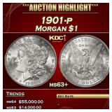 1901-p Morgan Dollar $1 ms63+ USCG
