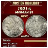 1921-s Morgan Dollar $1 ms65+ SEGS