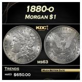 1880-o Morgan Dollar $1 Grades ms63
